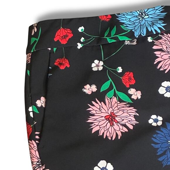 Cynthia Rowley floral flat front straight leg dress pants - Picture 2 of 6